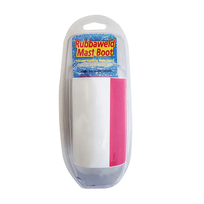Popolare Nastro Rubbaweld Bianco 3m x 10cm - Nastro Autoamalgamante per Impermeabilizzazione Uscita Albero Barche