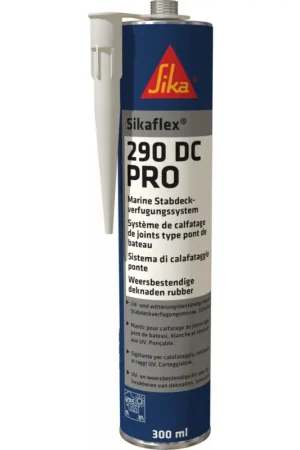 Sikaflex 290 PRO Nero 600ml - Sigillante Poliuretanico per Calafataggio Giunti in Legno per Barche, Resistente ai Raggi UV e agli Agenti Atmosferici Offerta Limitata