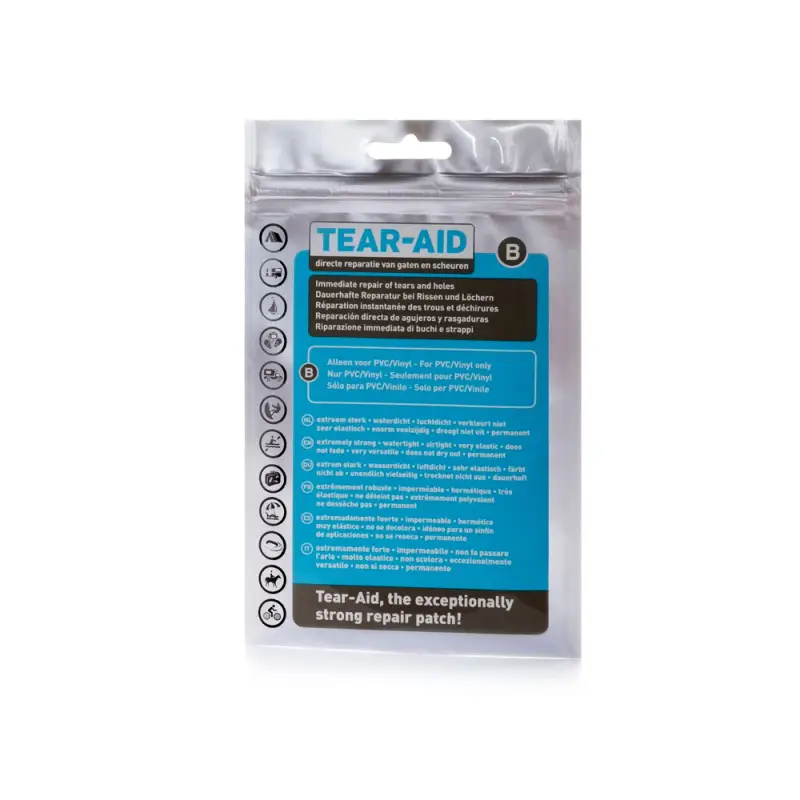 Promozione Kit di Riparazione B - Pezza Adesiva Trasparente 7,6x30 cm per Vele e Materiali Nautici