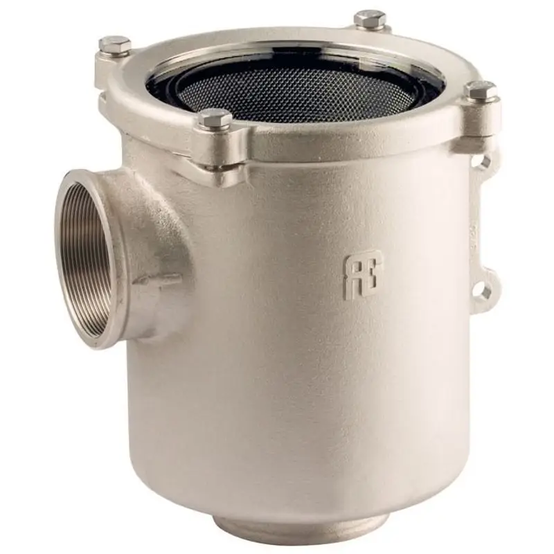 Quantità Limitata Filtro Acqua in Bronzo Nichelato Serie Ionio 11/2 con Disco in Policarbonato e Elemento Filtrante in Acciaio Inox AISI 316L per Applicazioni Nautiche
