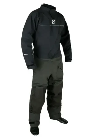 Ultimissimo Modello Tuta stagna Magic Marine Regatta con cerniera anteriore - Impermeabile e traspirante per condizioni estreme, rinforzi in Cordura, colore nero