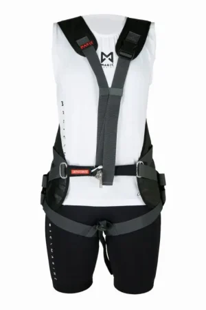 Trapezio Smart Magic Marine con sgancio rapido - Modello avvolgente leggero per derive, ideale per principianti e usi occasionali in barca, colore nero Popolare