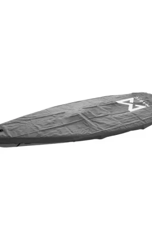 Telo copribarca superiore Magic Marine per Laser® e ILCA® - Realizzato in poliestere canvas 600D, colore grigio chiaro con dettagli bianchi, cinghie di fissaggio e misure specifiche per scafo. Soddisfatti O Rimborsati