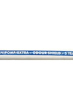 Tubo Sanipomp Ø 25 mm - 10 metri per Scarico Acque Nere e Liquidi Alimentari, Gomma Flessibile Anti Odore con Fragranza Vaniglia Promozione Esclusiva