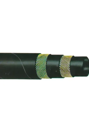 Nuovo Arrivo Tubo Acqua Nero Ø 40 mm - Lunghezza 20 metri - Resistente all'Abrasione per Nautica e Vela - Gomma EPDM Rinforzata con Spirale Metallica per Aspirazione e Mandata Acqua Calda e di Mare