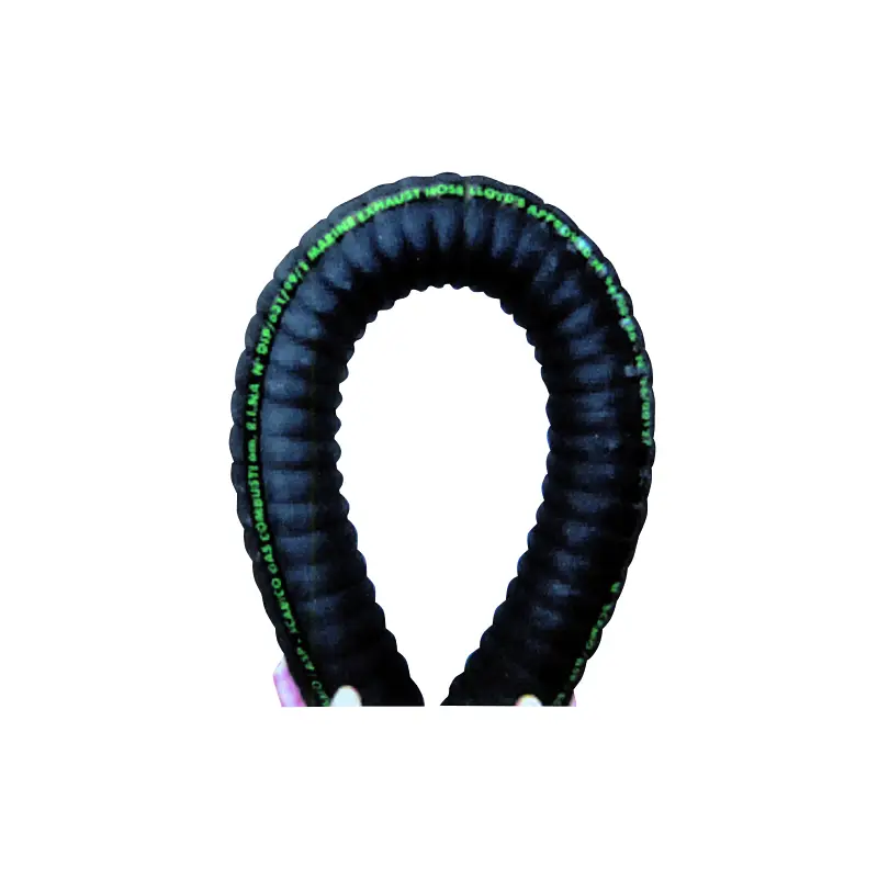 Super Prezzo Tubo Scarico Ø 50 mm - 10 Metri in Gomma Spiralata Ondulata per Gas Combusti e Raffreddamento - Omologato R.I.Na. LLOYD’s REGISTER - Temperatura -30°C +100°C - Pressione 3 Bar