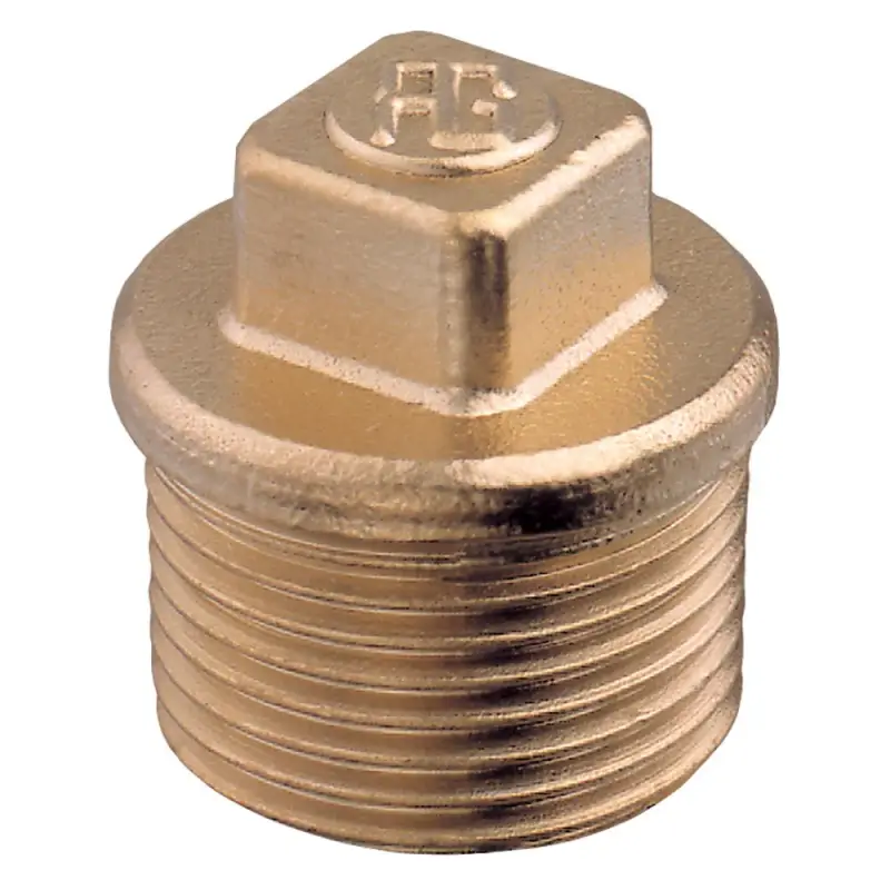 Di Tendenza Tappo a Vite in Bronzo 1 1/4" - Accessorio Nautico di Qualità - Guidi Rubinetteria