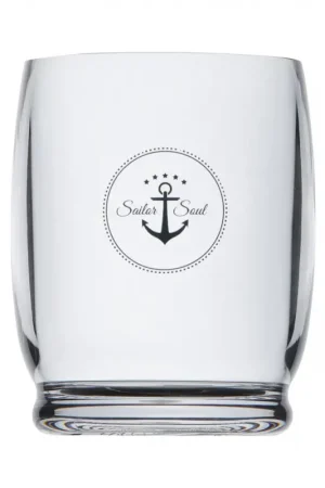Bicchieri da acqua serie Sailor - Set di 6 pezzi infrangibili in Ecozen, Ø 7,6 cm x 10,5 cm, lavabili in lavastoviglie, BPA Free Più Venduto