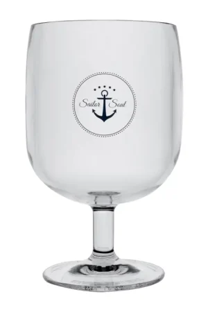 Occasione Coppe da Vino Impilabili Sailor Sou - Set 6 Pezzi in Ecozen, Ø 7,3 x 13,6 cm, Bicchieri Infrangibili e Lavabili in Lavastoviglie