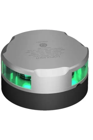 Non Perdere Fanale Orizzontale Verde Lopolight 2 Miglia Nautiche 360° - Potenza 4,4W, Dimensioni Ø 92,5x46 mm, Resistente e Impermeabile IP68+ per Barche fino a 50 m