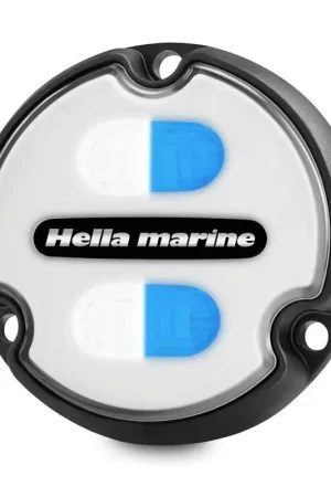 Compra Online Faro Sub Apelo A1 LED Bianco/Blu - Luci Ultra Potenti per Nautica - Quadrante Bianco - Hella Marine - Resistente e Impermeabile IP68/IP69, Ottica 1800 Lumen con Elettronica Multivolt