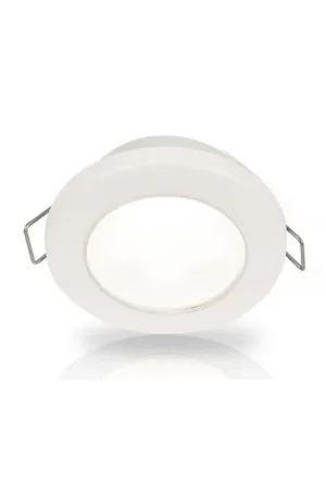 Solo Oggi Hella Marine EUROLED 75 - Faretto LED Bianco 12V Stagno IP67 con Clip - Cassa in Polimero Resistente UV - Consumo 3W, Luminosità Dimmerabile 190 Lumen, Cavo Marino 12 cm