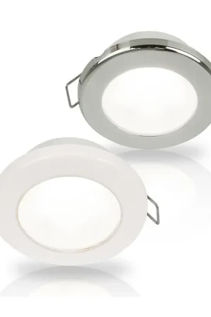 Novità Faretti a LED EUROLED 75 in Acciaio Inox con Luce Bianca 12V - Stagni IP67, Dimmerabili, 3W - Ideali per Nautica e Installazioni Esterne ed Interne