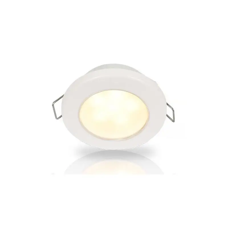 Spedizione Espresso Faretto LED Euroled 75 in Plastica Luce Calda 24V - Dimmerabile, IP67, Resistente UV e Corrosione, 190 Lumen, Cavo Marino 12 cm