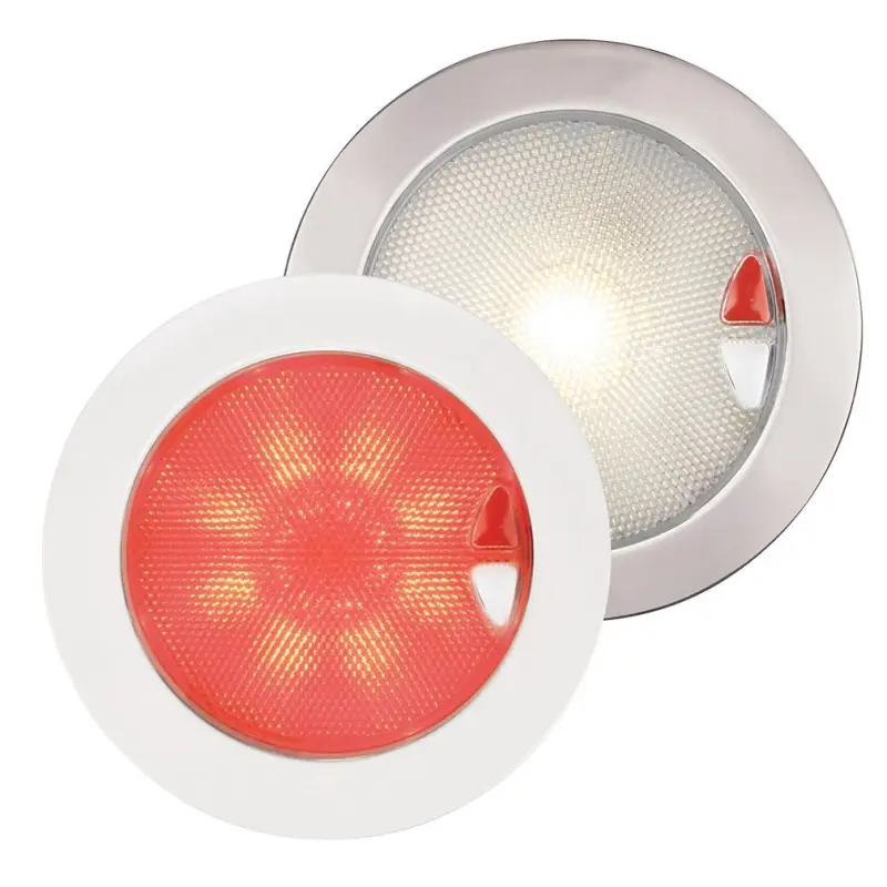 Faretto LED Euroled 150 in Acciaio Inox - Luce Calda/Rossa - Tecnologia Touch per Installazione Interna/Esterno - Consumo 4W - Inclusi 50 cm di Cavo Marino - Ultra Resistente e Sigillato Soddisfatti O Rimborsati