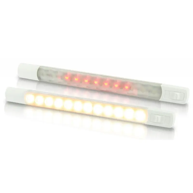 Strip LED Bianco Caldo/Rosso 12V Hella Marine - Luce Stagna IP67 per Nautica, Con Interruttore e Cavo Marino, Consumo 3W Saldi