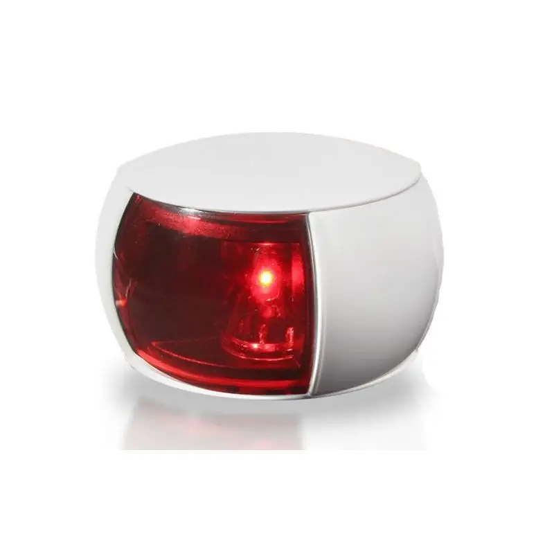 Fanale di Navigazione LED Bianco/Rosso Sinistra - Alta Visibilità IP67 per Imbarcazioni fino a 50m - Certificato R.I.Na., CE, IMO-COLREG, USCG, BSH, ABYC - Consumo Ultra Basso e Resistente agli Urti Ordina Subito