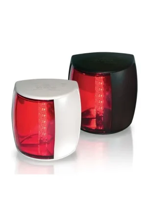 Economico Fanale Nero Pro LED Sinistra/Rosso - Cassa Stagna IP67, Consumo Ultra Basso, Multivolt 9-33V - Per Imbarcazioni fino a 50 metri - Hella Marine