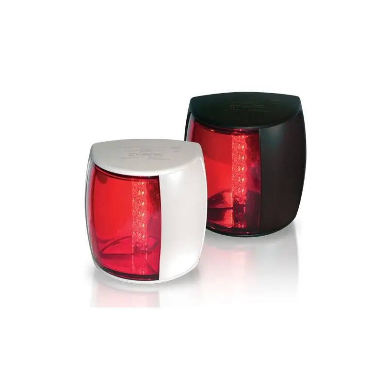 Economico Fanale Nero Pro LED Sinistra/Rosso - Cassa Stagna IP67, Consumo Ultra Basso, Multivolt 9-33V - Per Imbarcazioni fino a 50 metri - Hella Marine