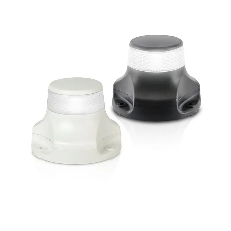 Novità Fanale di Testa d'Albero Naviled 360 Pro Nero con Luce Rossa - Hella Marine per Imbarcazioni fino a 50 metri, IP67, Resistente a Corrosione e UV, Basso Consumo Energetico
