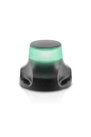 Fanale di Testa d'Albero Naviled 360 Pro Nero con Luce Verde - Certificato per Imbarcazioni fino a 50 Metri, Cassa Stagna IP67, Materiale Antishock e Resistente ai Raggi UV Offerta