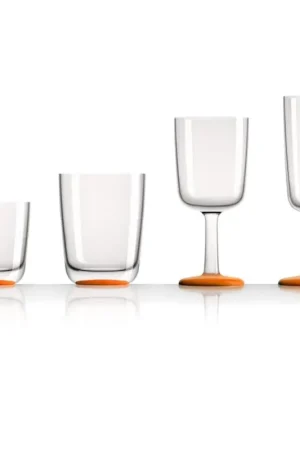 Bicchiere da whisky in Tritan 285 ml - Design Marc Newson, Infrangibile e Impilabile con Base Antiscivolo Di Tendenza