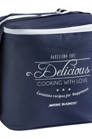 Cesta Blu Media "Delicious" - 28 x 28 x 30,5 cm, in Tessuto di Poliestere con Chiusura Zip e Tracolla - Ideale per Barca, Camper e Uso Domestico Promozione Esclusiva
