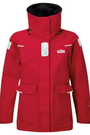 Non Perdere Giacca cerata OS2 da donna per navigazione costiera e offshore - Gill Marine, impermeabile, traspirante e sostenibile con materiali riciclati.