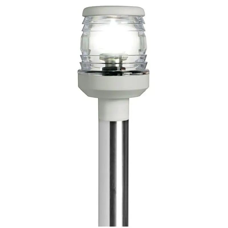 Asta Advance estraibile con base inox per imbarcazioni sotto 20 m - Fanale in policarbonato, certificata COLREG72, con coperchio a chiusura automatica Esclusivo