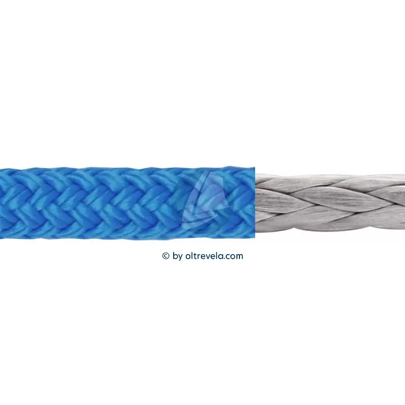 Quantità Limitata Bobina 100 metri doppia treccia Dyneema SOFTGRIP alta tenacità Ø8mm azzurro