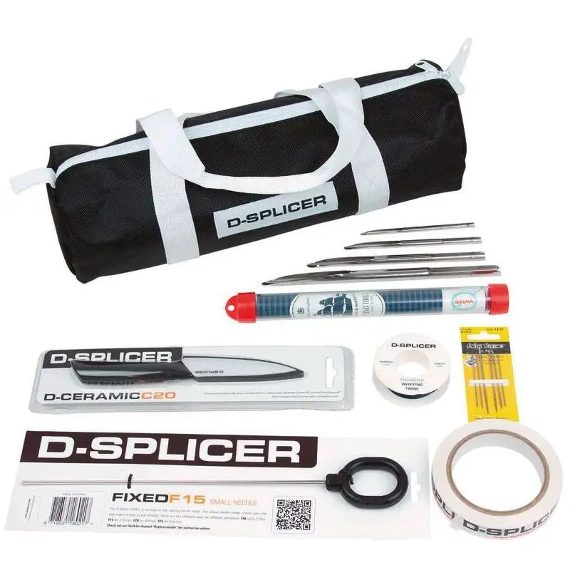 Kit D-SPLICER per Impiombature Cime fino a 16 mm con Sacca Portabile per Nautica e Vela Ultimissimo Modello