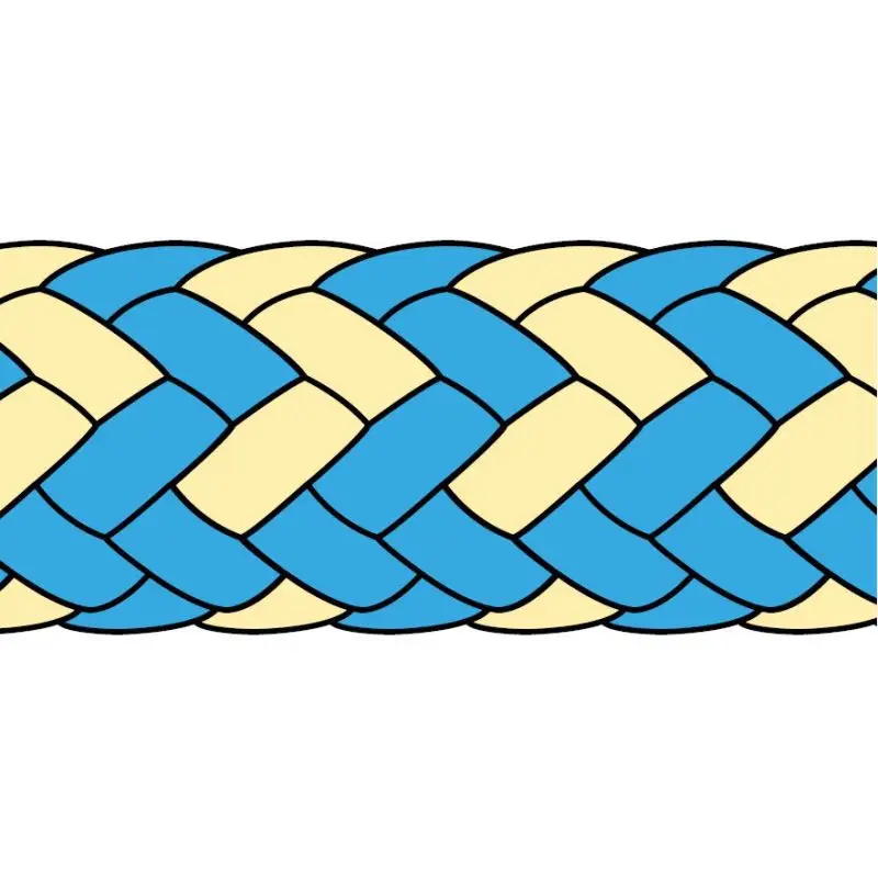 Non Perdere Bobina 100 metri Doppia treccia TD78 in Novabraid78 e Technora Ø4mm Azzurro