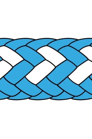 Bobina 100 metri Doppia treccia Powergrip 78 in Novabraid 78 e Poliestere + Cordura Ø7mm Azzurro Offerta Limitata