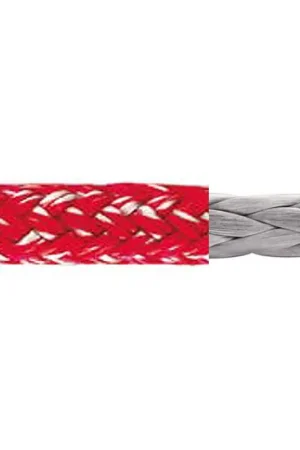 Bestseller Bobina 100 metri Doppia treccia Powergrip 78 in Novabraid 78 e Poliestere + Cordura Ø7mm Rosso