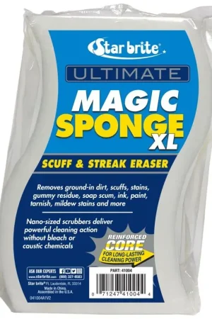 Starbrite Ultimate Magic Sponge XL - Spugna Nano Abrasiva per Cancellare Macchie e Segni da Superfici in Vinile e Vetroresina, Morbida e Senza Prodotti Chimici, Ideale per Barche e Ponti Nautici. Offerta Del Giorno