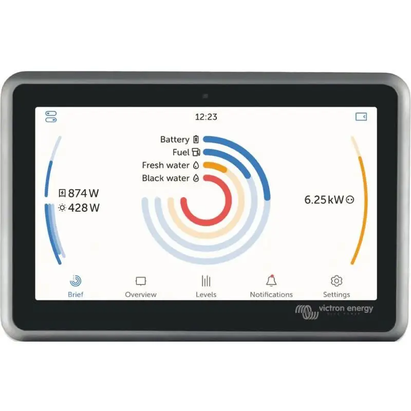 Ultime Pezzi Victron Energy Ekrano GX - Pannello di Controllo Energetico Touch da 7 Pollici per Monitoraggio Remoto di Sistemi Nautici con Bluetooth e Connessione Facile
