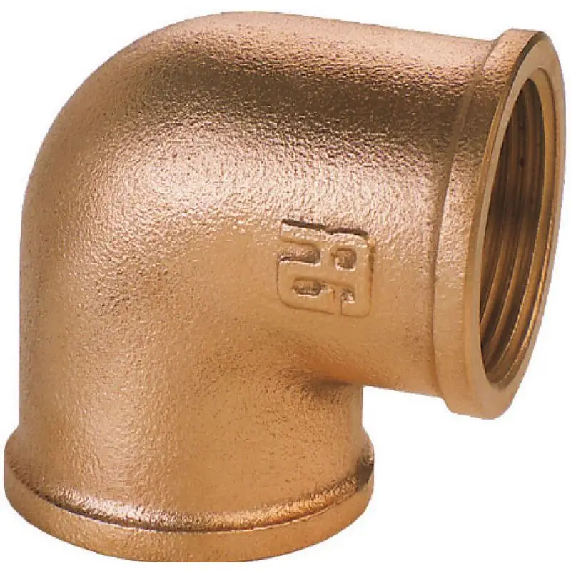 Gomito 90° F-F in bronzo per tubazioni nautiche - Guidi Rubinetteria 2 1/2 Soddisfatti O Rimborsati
