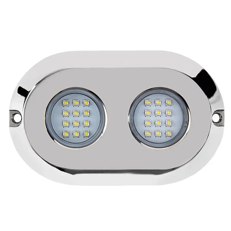 Luce Subacquea a LED RGBW Osculati 120 W in Acciaio Inox AISI 316 con Vetro Antigraffio - Installazione 12/24 V, Fissaggio Facile e Driver Integrato Solo Oggi