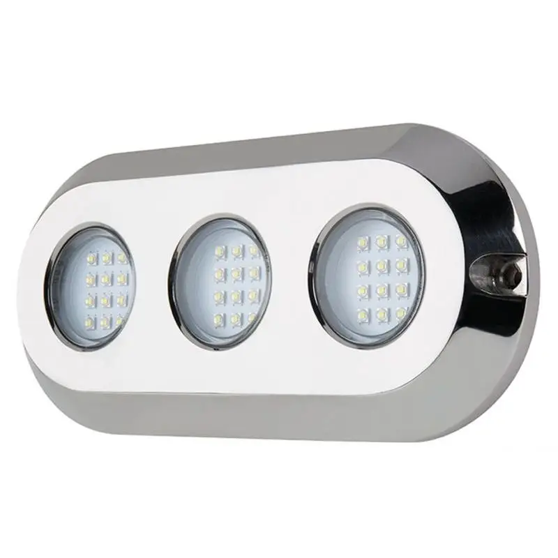 Luce Subacquea a LED Blu 180W Osculati - Carcassa in Acciaio Inox AISI 316, Vetro Antigraffio, Installazione 12/24V, Fissaggio Senza Incasso Miglior Prezzo