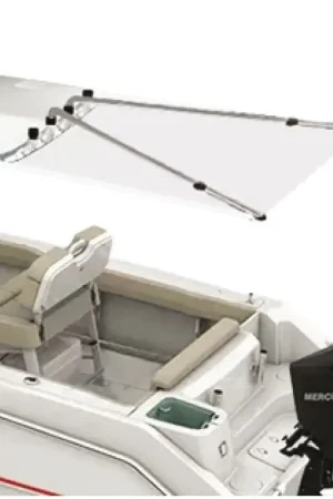 Compra Oggi Stesso Kit di Estensione T-Top Oceansouth 137 x 121 cm - Ombra Aggiuntiva per Barche - Tela in Poliestere Impermeabile e Tubo Inox Telescopico