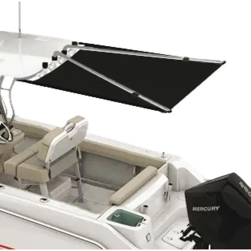 Reso Gratuito Kit di Estensione T-Top Oceansouth 137 x 121 cm Nero - Ampliamento Zona Ombra per Barche con Tela Impermeabile e UV Resistente, Facile Installazione Senza Utensili