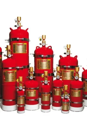 Estintore automatico/manuale Fireboy MA per sale macchine e vani motore, capacità 51 m³, attivazione a 175°F, agente estinguente FK-5-1-12, approvato USCG e ISO RINA. Acquista Ora