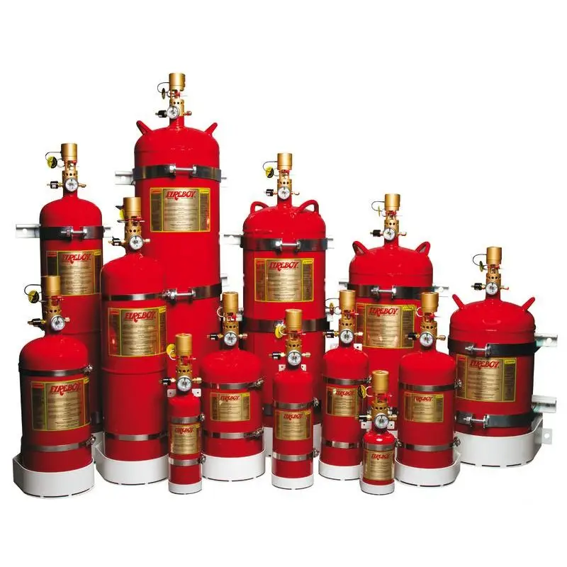 Estintore Automatico/Manuale Gas Fireboy 8 kg - Protezione Ottimale per Sale Macchine e Vani Motore fino a 51 m³ con Attivazione Automatica e Agente Estinguente Pulito, Approvato USCG e ISO RINA Prezzo Di Fabbrica