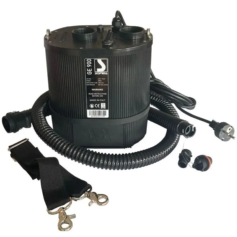 Gonfiatore Elettrico Scoprega GE 900 e GE 900AA+ PLUS - Alta Portata, Silenzioso, Ideale per Tende, Giochi, Kayak e Gommoni Nuovo Arrivo