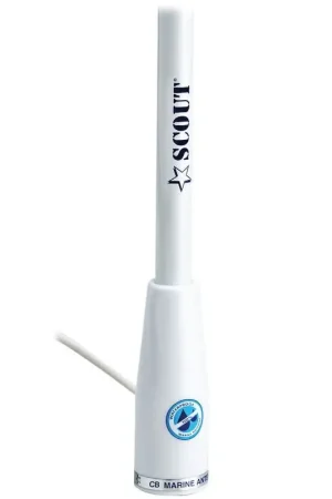 Antenna CB Scout KS-7B in Fibra di Vetro con Cavo Coassiale RG-58 - Corpo Waterproof e Filtro Anti-UV - Lunghezza 1,5 m, Attacco Standard 1 x 14 Filetti, Potenza Max 10 W Più Venduto