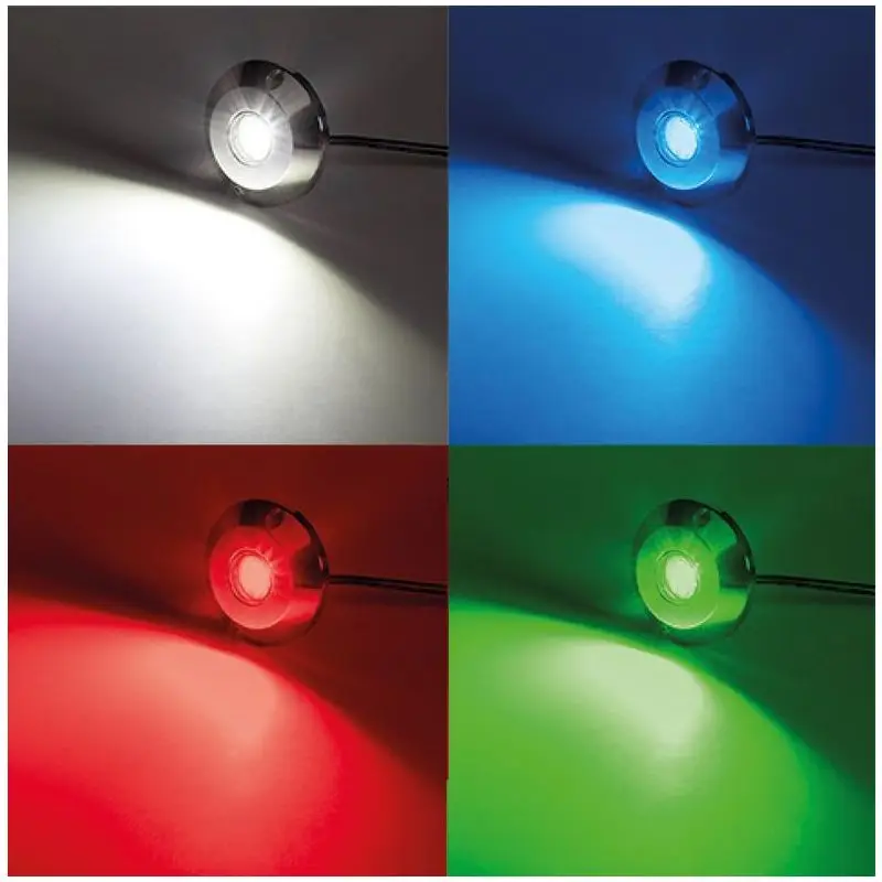 Luci Subacquee Osculati in Acciaio Inox AISI 316 con LED ad Alta Resa e Lente in Vetro Borosilicato per Plancette e Specchi di Poppa Offerta Del Giorno