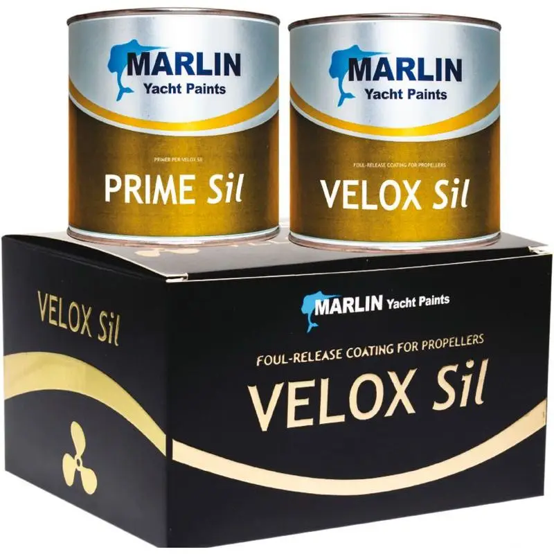 A Buon Prezzo Antivegetativa Trasparente Foul-Release Marlin Velox Sil per Eliche e Parti Metalliche - Eccellente Adesione e Resistenza senza Biocidi