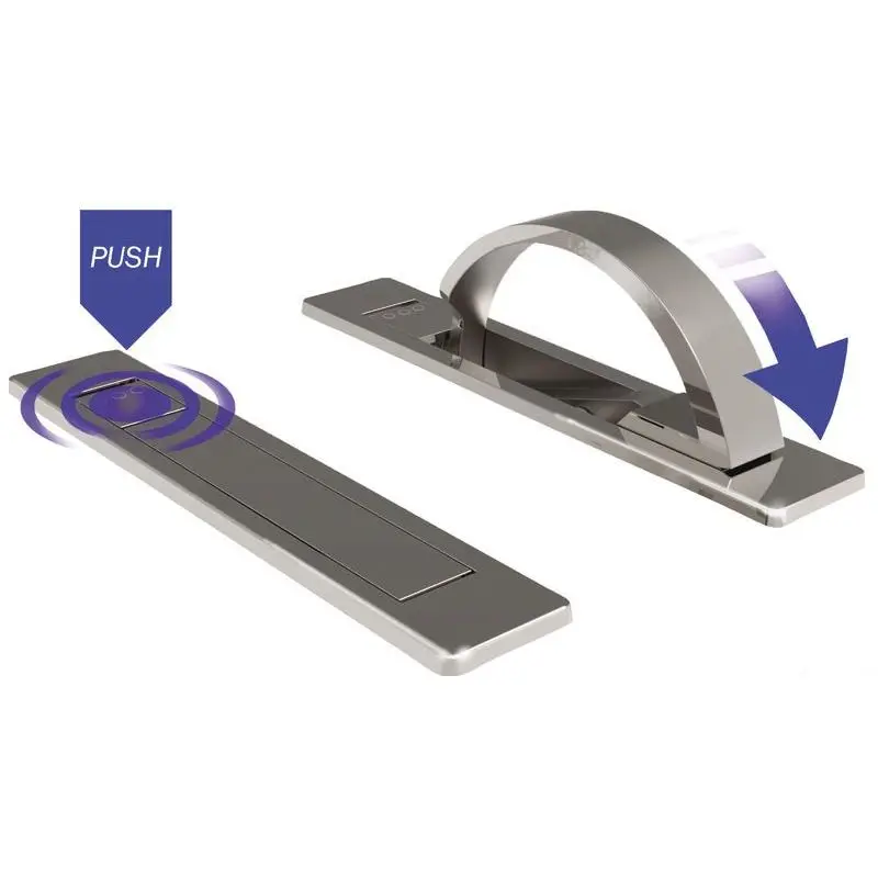 Promo Stagionale Alzapagliolo Deluxe 2 - Maniglia Ergonomica con Sistema di Estrazione Automatica e Bloccaggio a Scatto per Montaggio ad Incasso con Chiusura Antivibrazione e Fissaggio senza Viti a Vista