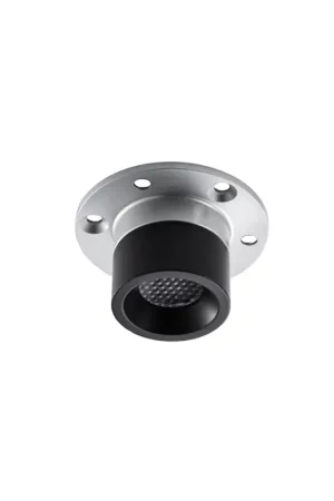 Acquista Ora Spot ad incasso ErisEris Foresti e Suardi con ghiera in ottone nera, dissipatore in alluminio anodizzato e lente direzionale, LED 3 W, 10/30 VDC, Dimmer 6018