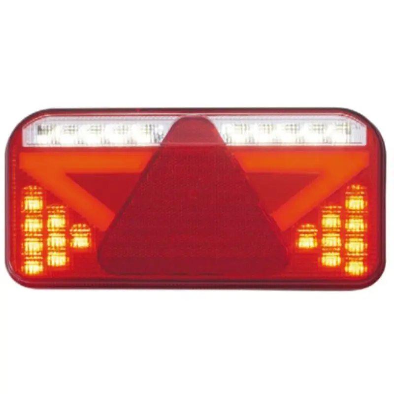 Saldi Fanale Posteriore LED Destro con Catadiotto Triangolare - 6 Funzioni per Nautica